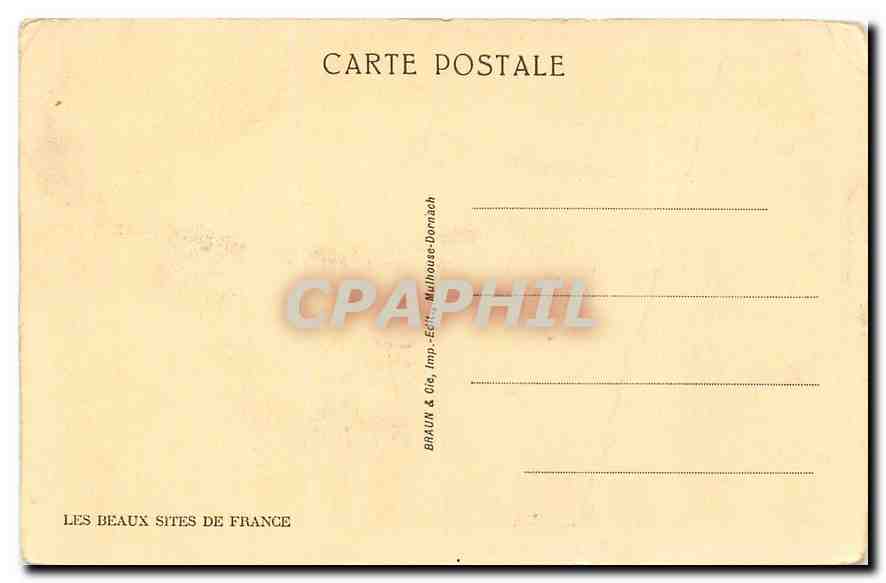CPA Nans sous ste Anne le manteau de St Christophe Abritant l'Entree de la Grotte Sarrazine  — Verso