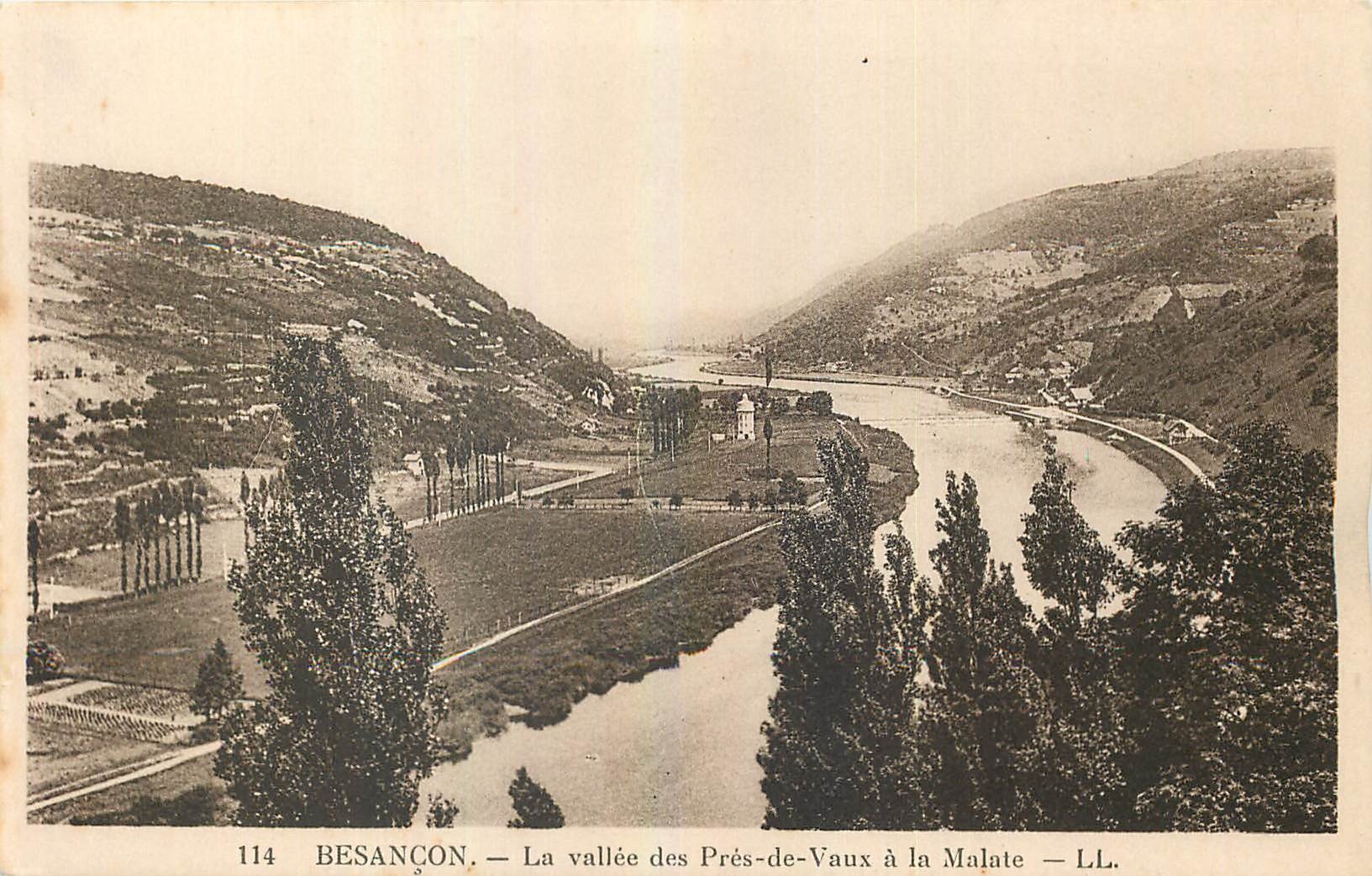 CPA Besancon La Vallee des Pres de Vaux a la Malate 