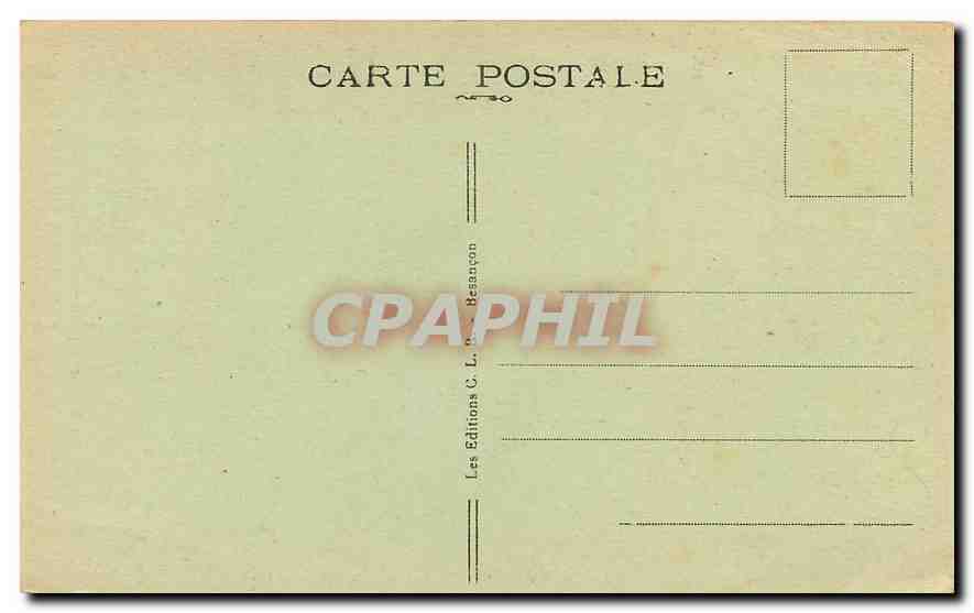 CPA Sites Pittoresques de Franche Comte Vallee de la Loue Mouthier haute pierre Source du Pontet  — Rückseite