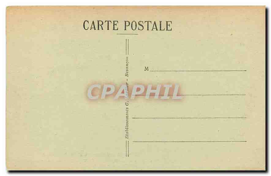 CPA Chaux les Passavant Entree de la Glaciere  — Rückseite