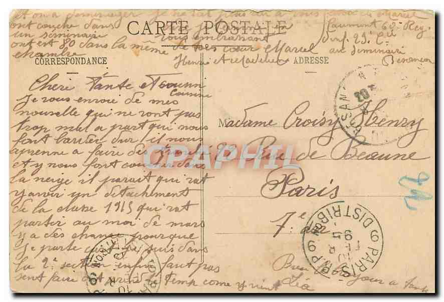 CPA Le Doubs et l'Ile Moneaux vue de la promenade Micaud  — Rückseite