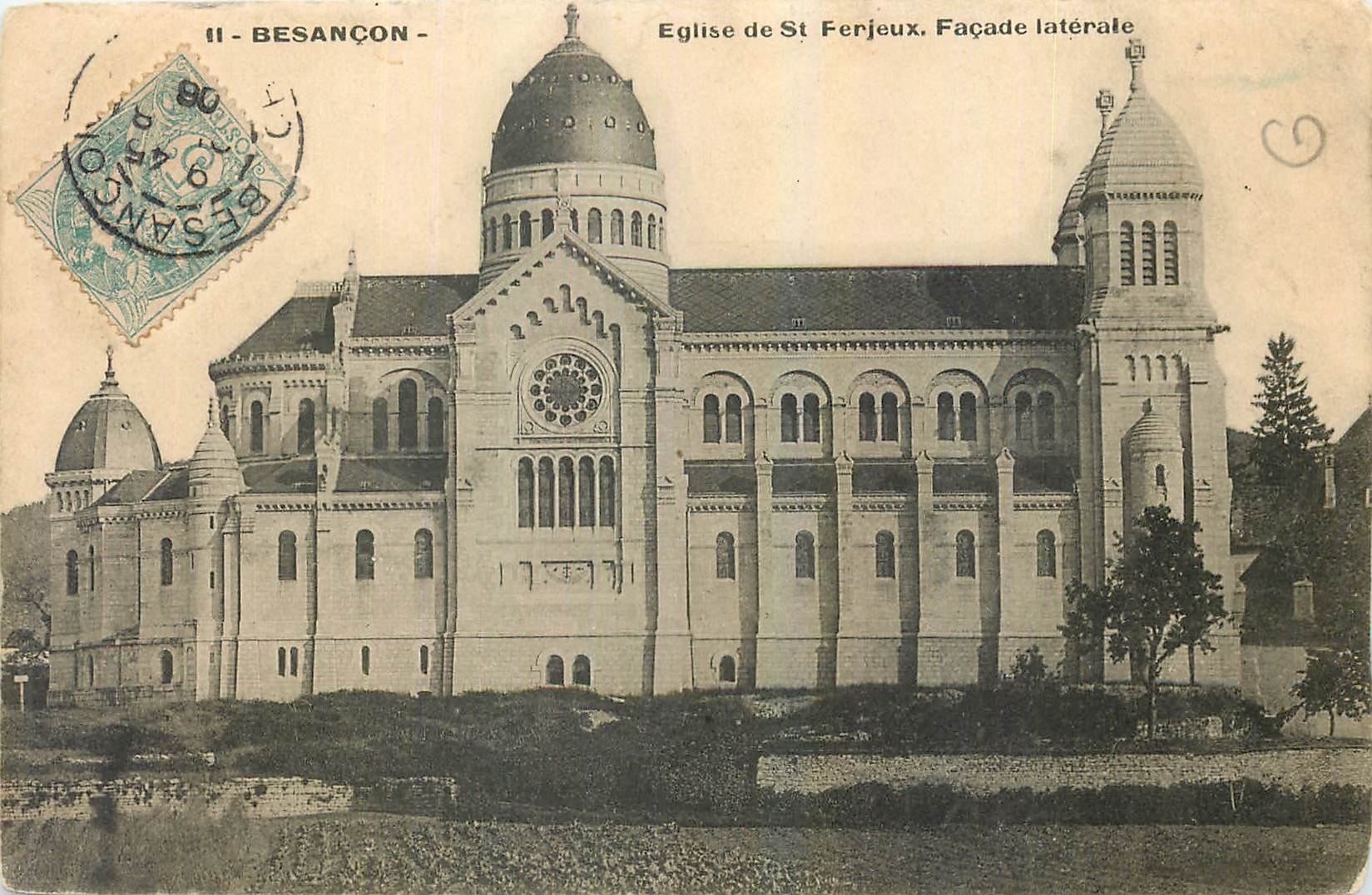 Besançon - Église de St Ferjeux, Façade latérale — éditeur non identifié, n° de série non visible