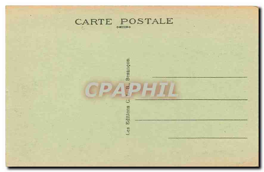 CPA Arc de Senans Portail d'entree des Ancienes Salines Royales  — Rückseite