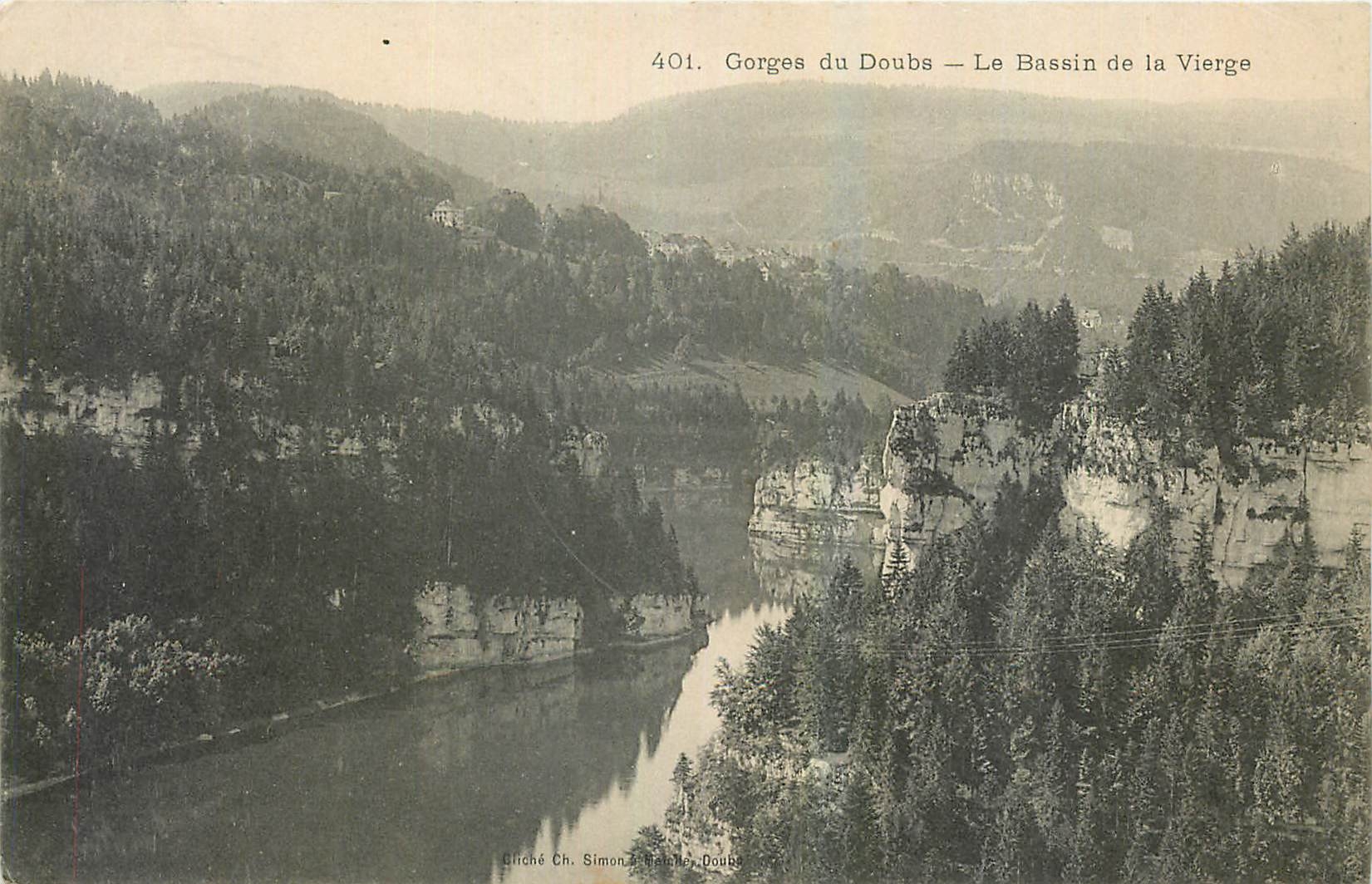 CPA Gorges du Doubs Le Bassin de la Vierge 