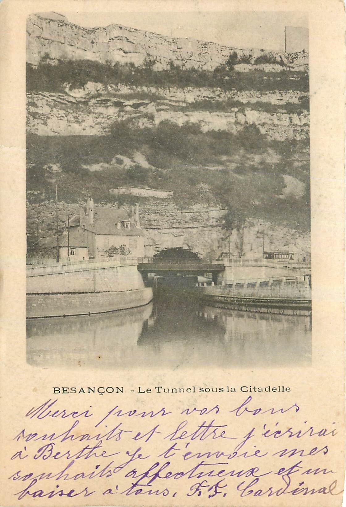 CPA Besancon Le Tunnel sous la Citadelle 