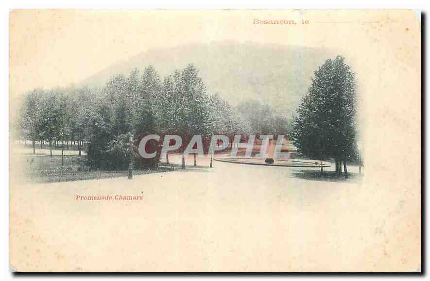 CPA Besancon Promenade Chamars 