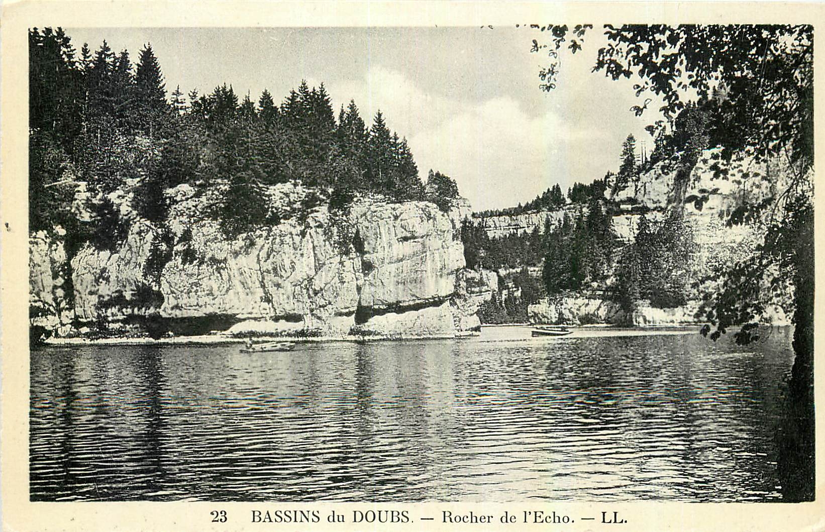 CPA Bassins du Doubs Rocher de l'Echo 
