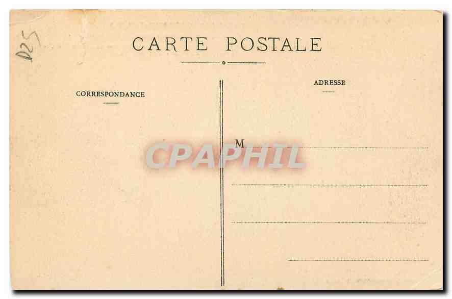 CPA Besancon Historique M D Vallee du Doubs a Casamene et l'Ile Malpas  — Rückseite