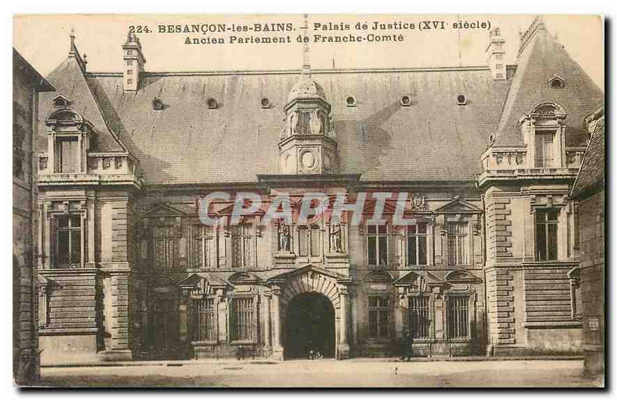 CPA Besancon les Bains Palais de Justice Ancien Parlement de Franche Comte 