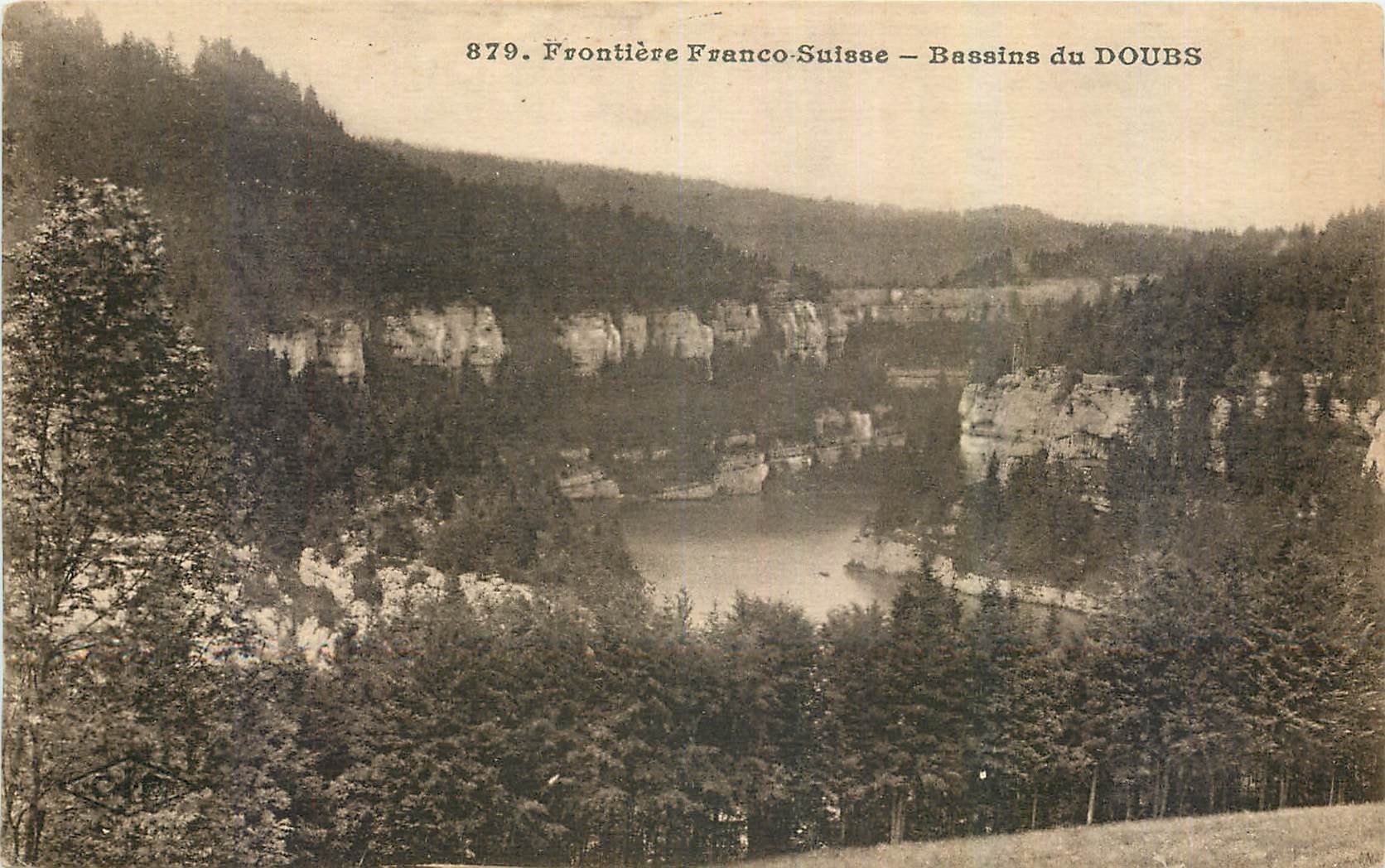 CPA Frontiere Franco Suisse Bassins du Doubs 