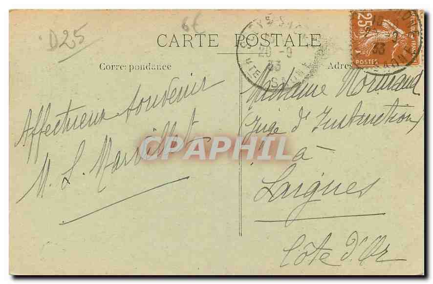 CPA La Franche Comte Besancon La Porte Taillee  — Rückseite