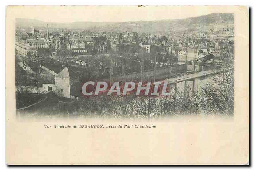 CPA Vue generale de Besancon prise du Fort Chaudanne 