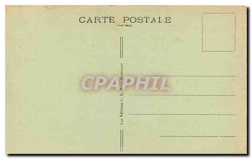 CPA Sites Pittoresque de Franche Comte Vallee de la Loue Mouthier Haute Pierre Souree du Pontet  — Verso