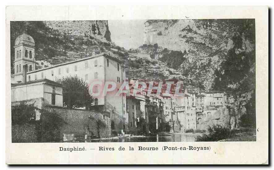 CPA Dauphine Rives de la Bourne Pont en Royans 