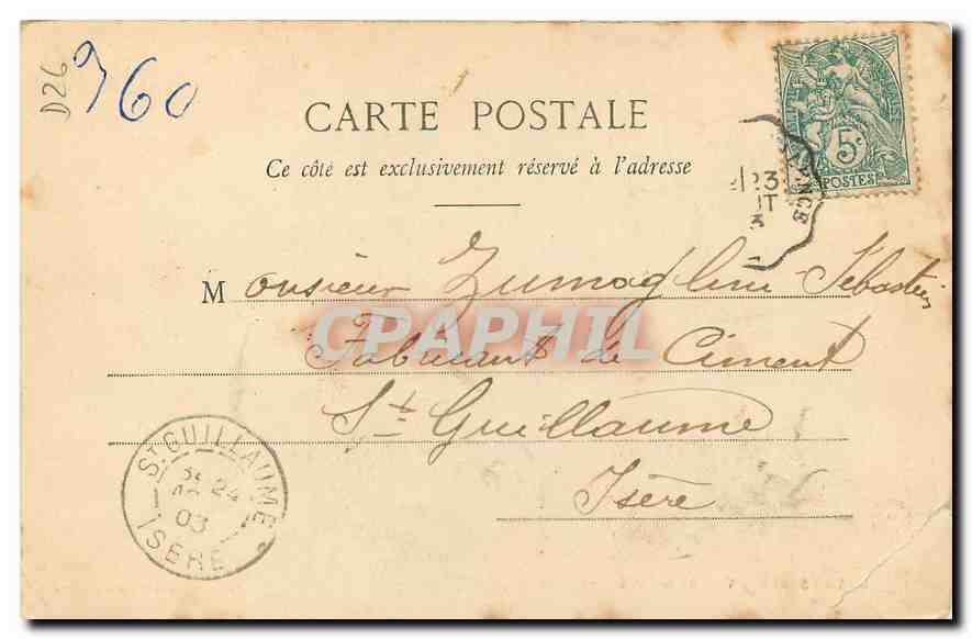 CPA Grand Serre Vue generale cote Nord  — Rückseite