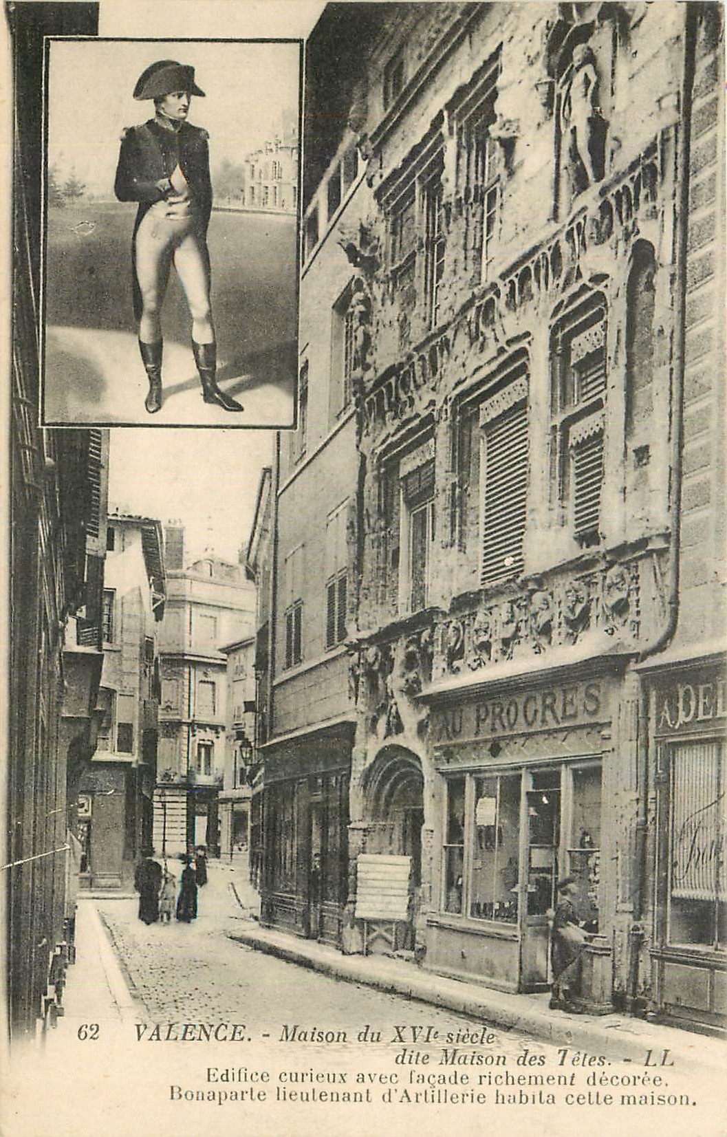Valence - Maison du XVIe siècle dite Maison des Têtes - LL