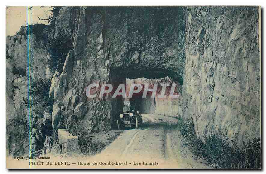Forêt de Lente — Route de Combe-Laval — Les tunnels — Boyer, photo, Romans