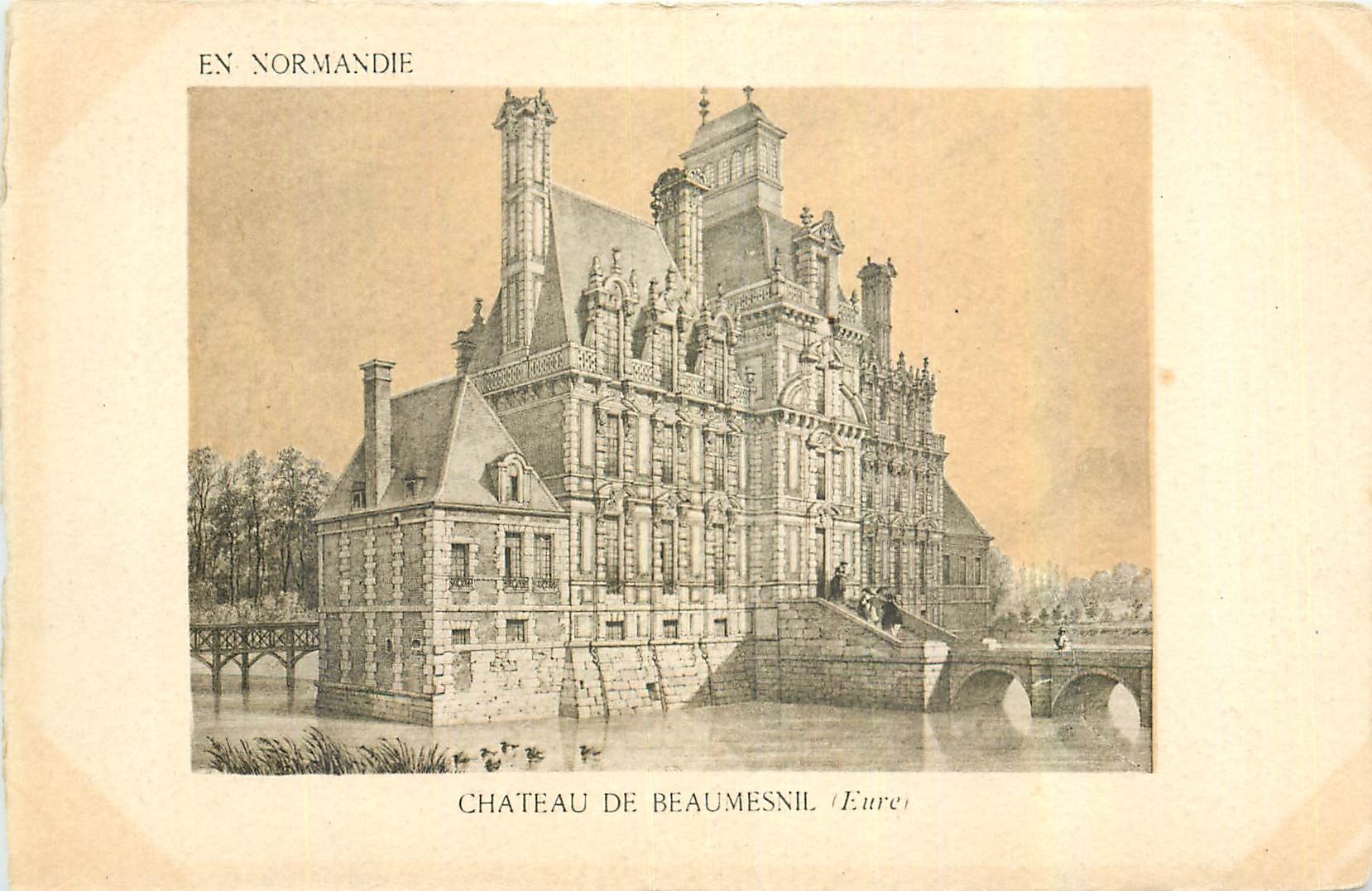 CPA Chateau de Beaumesnil Eure 