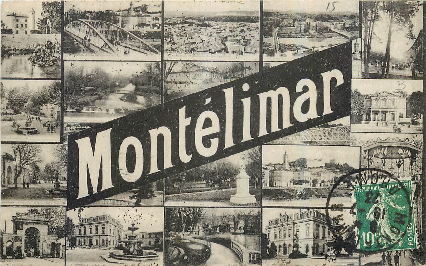Montélimar — vue panoramique — éditeur inconnu, n° de série 15