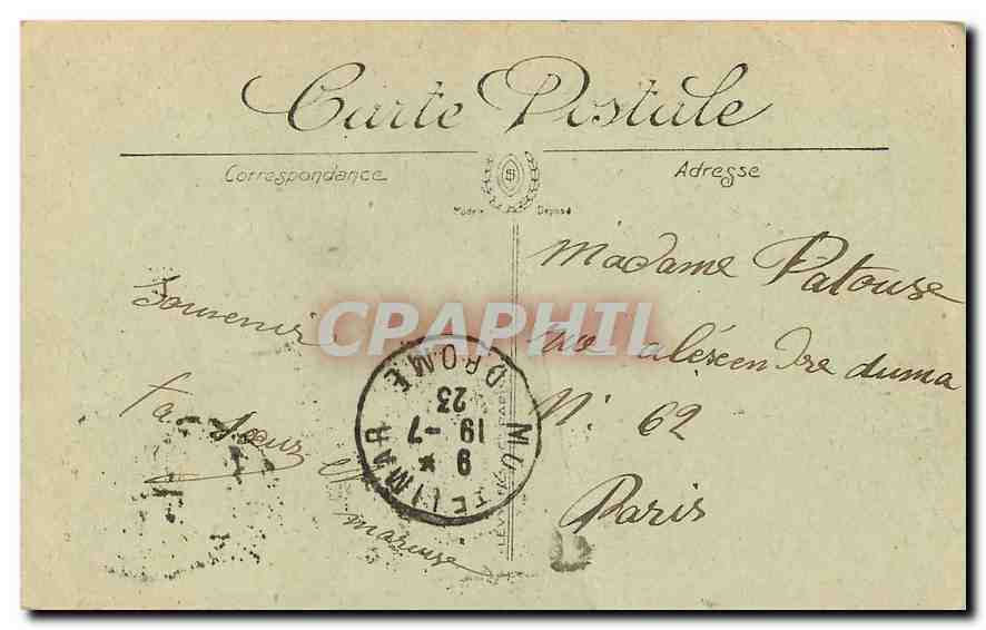 Montélimar — vue panoramique — éditeur inconnu, n° de série 15 — Reverso