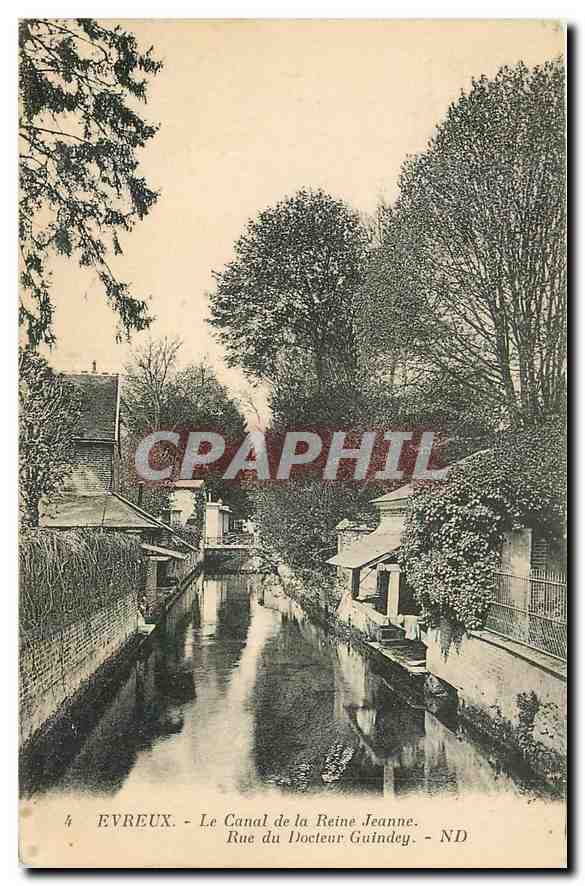 Evreux - Le Canal de la Reine Jeanne - Rue du Docteur Guindéy
