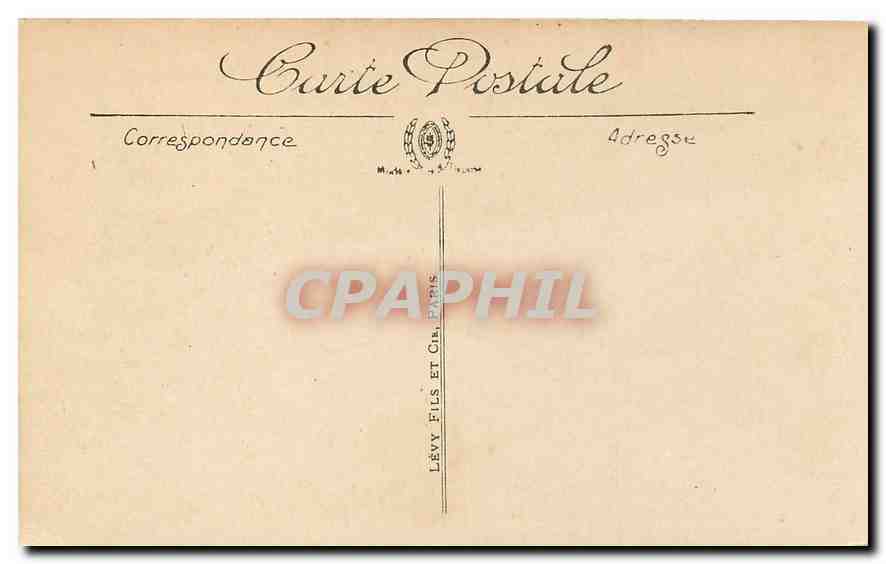 CPA Brest Chateau et le Guichen Croiseur protege Bateau — Rückseite