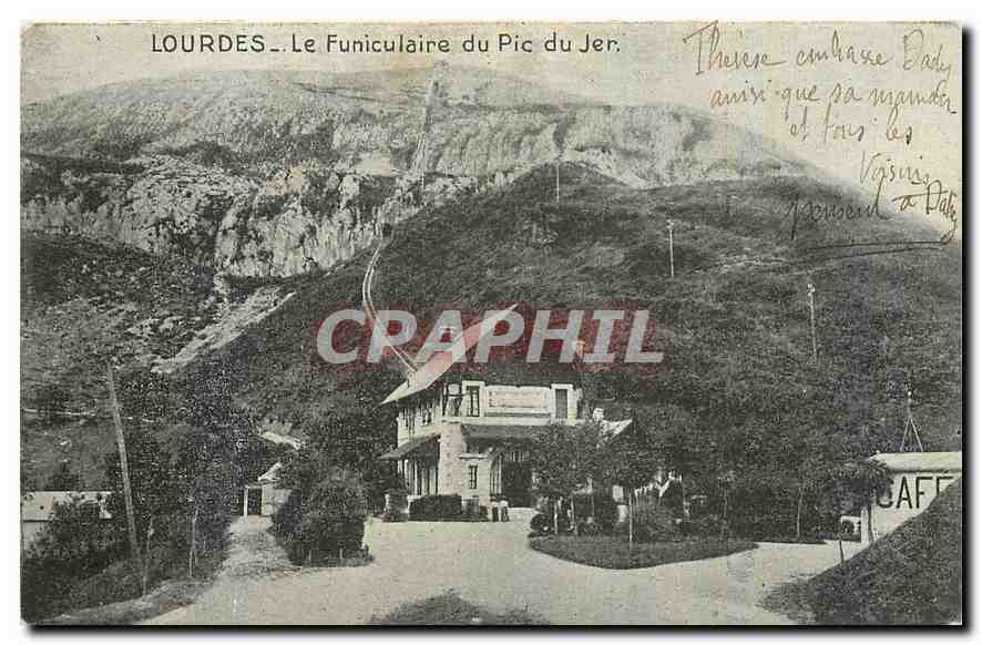 CPA Lourdes Le Funiculaire du Pic du Jer 
