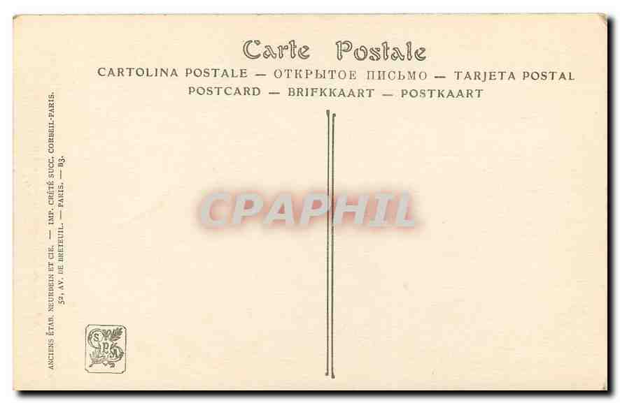 CPA Salons de Paris Huland Le Paix du Cloitre  — Rückseite