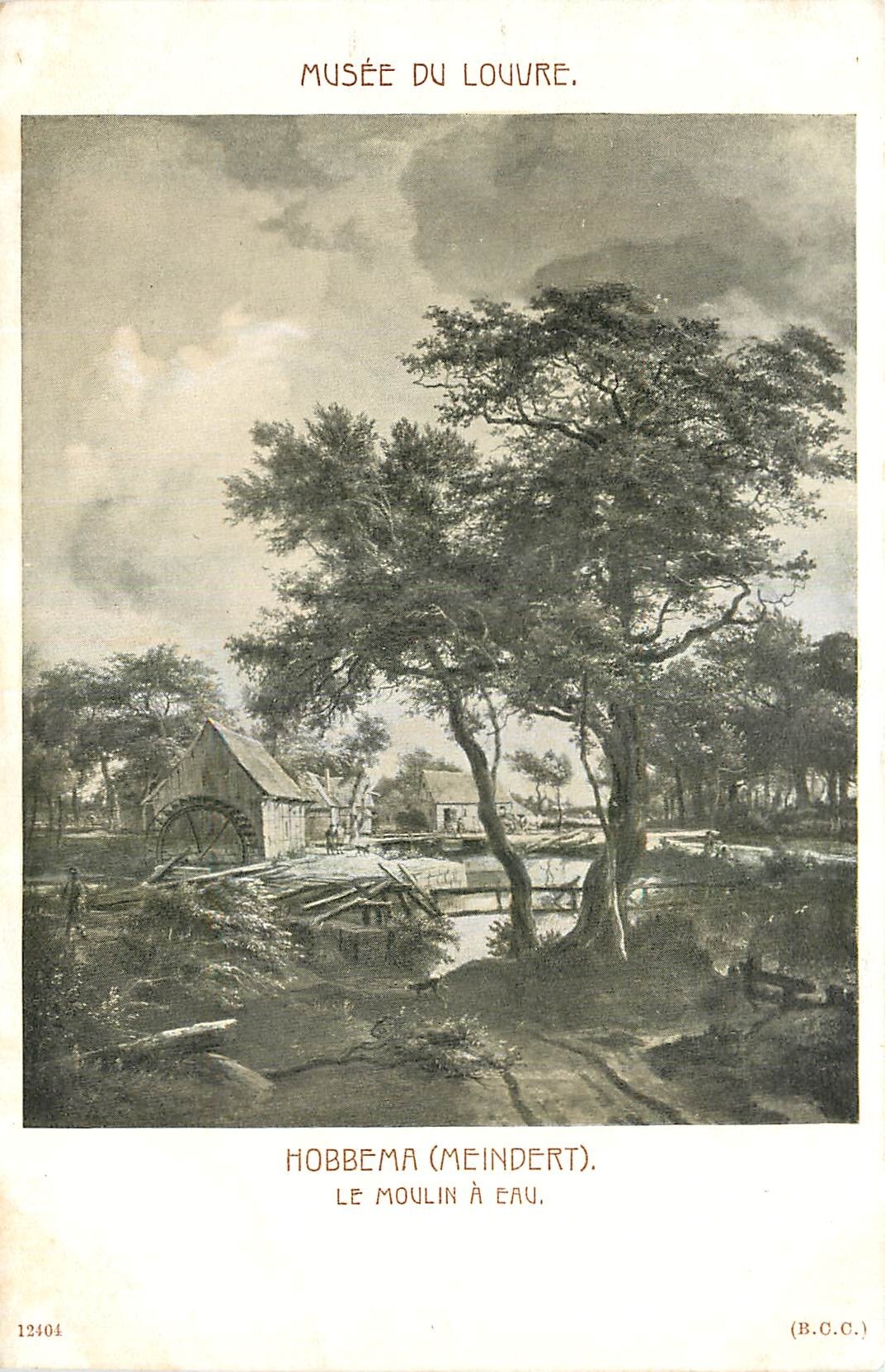 CPA Hobbema Mendert Le moulin a Eau Paris Musee du Louvre