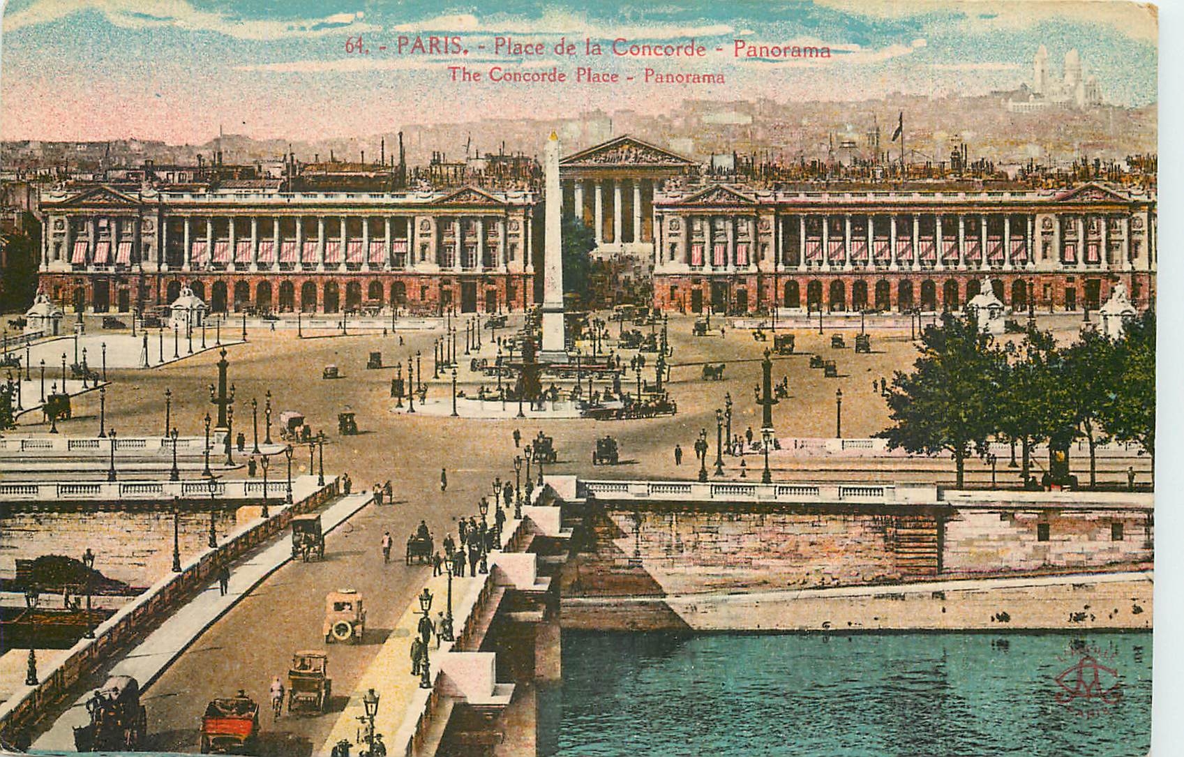 CPA Paris Place de la Concorde Panorama 
