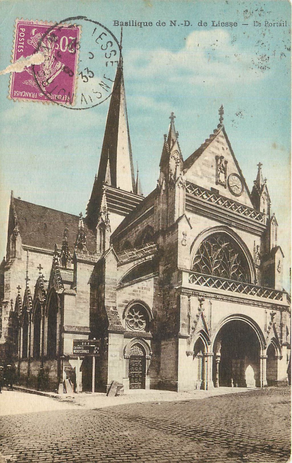 CPA Basilique de N D de Liesse Le Portail 