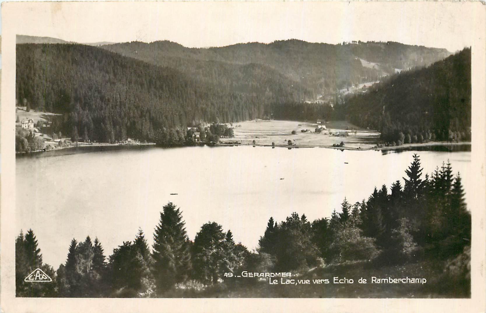 CPA Gerardmer Le Lac vue vers Echo de Ramberchamp 