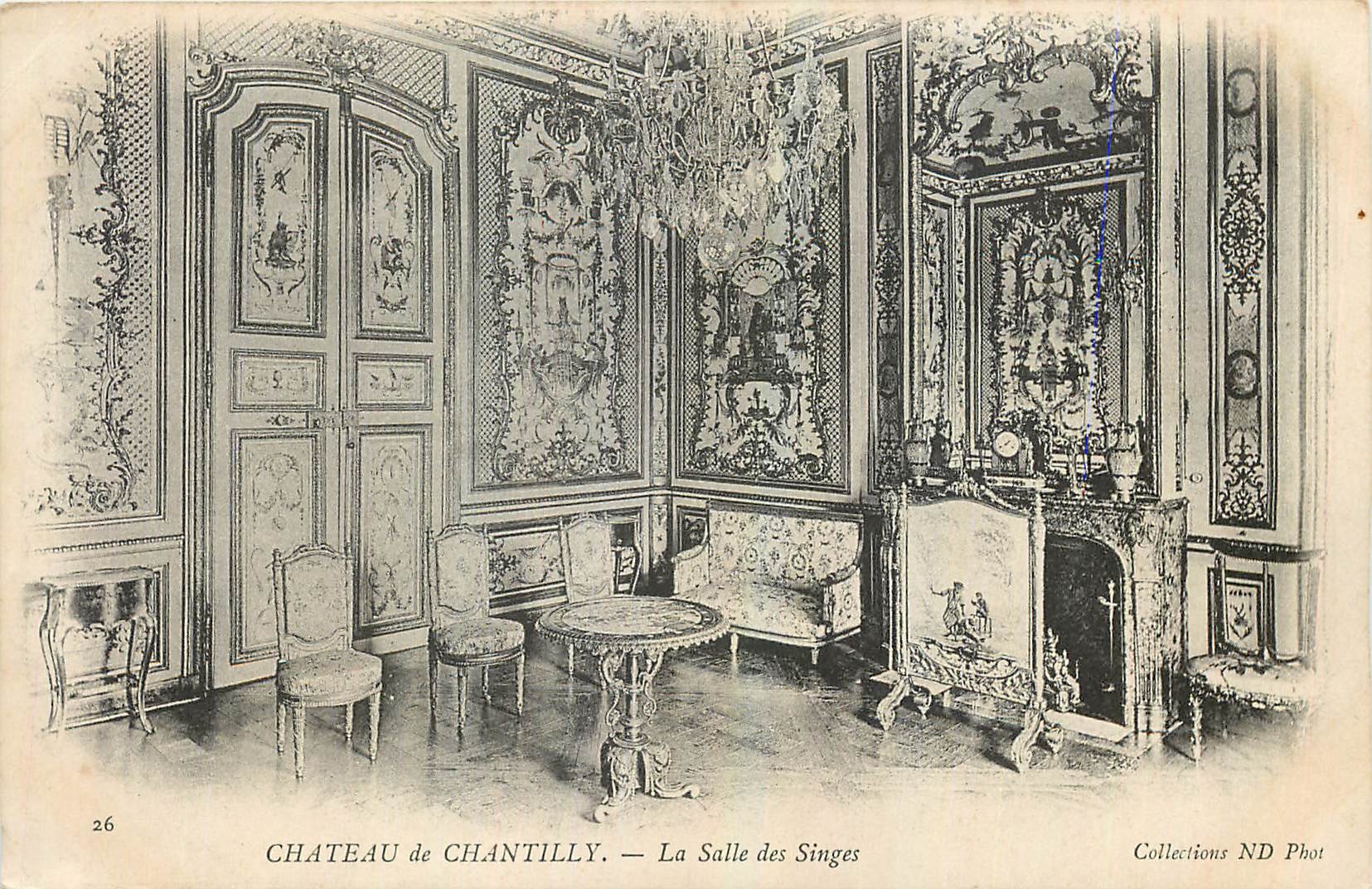 CPA Chateau de Chantilly La Salle des Singes 