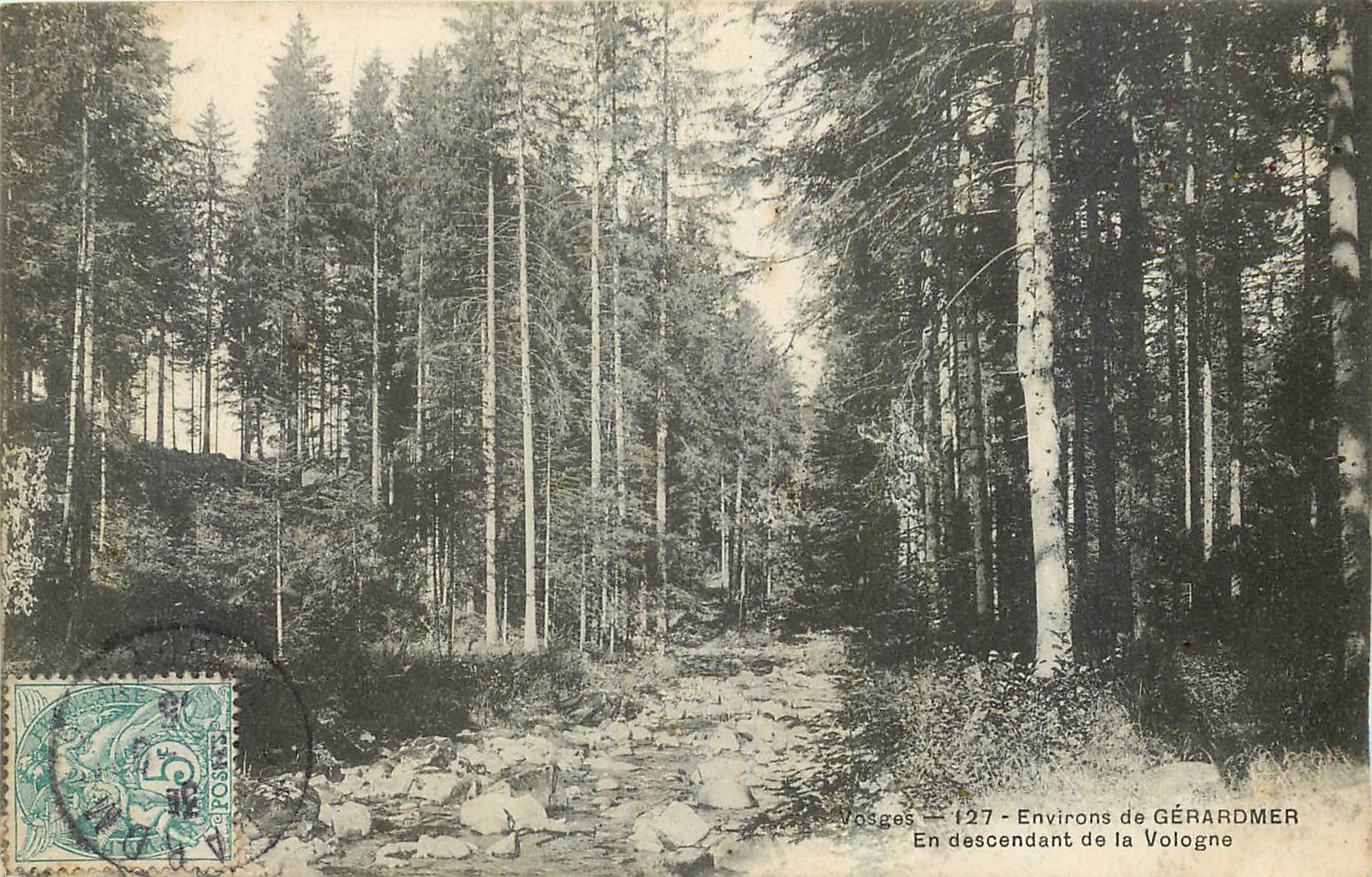 CPA Environs de Gerardmer En descendant de la Vologne 