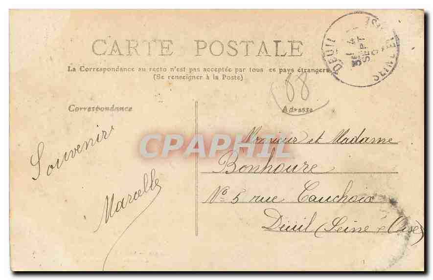 CPA Environs de Gerardmer En descendant de la Vologne  — Rückseite