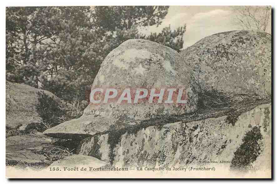 CPA Foret de Fontainebleau La Casquette du Jockey Franchard 