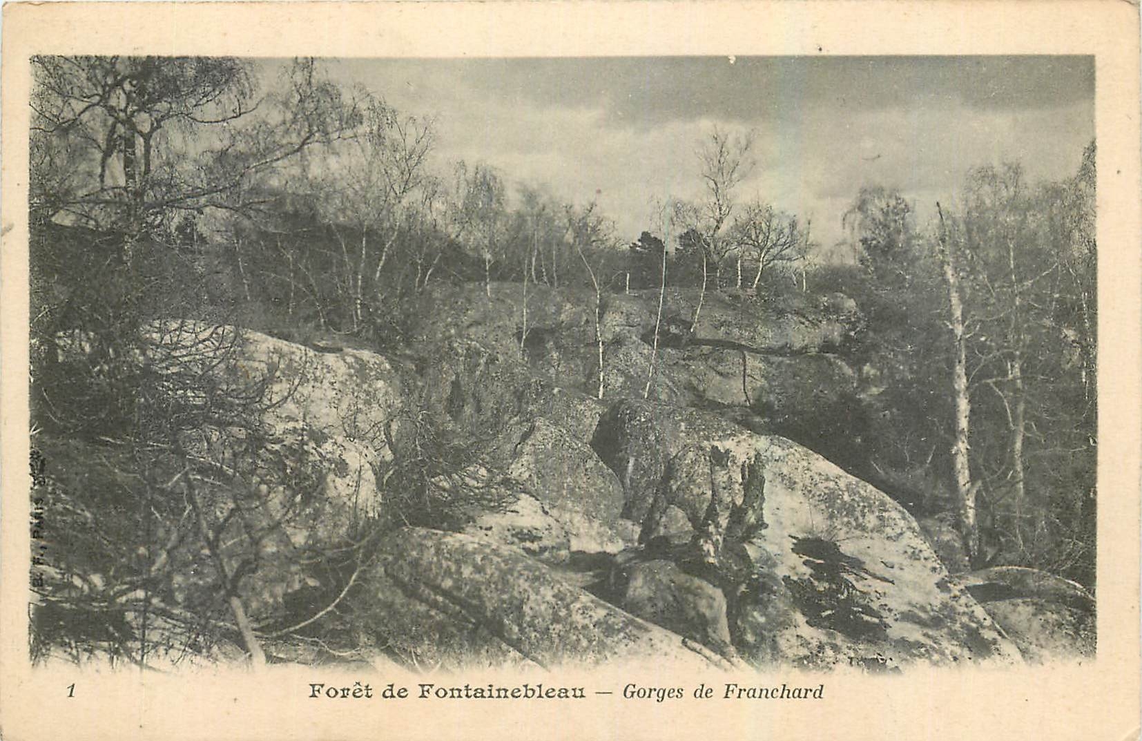 Forêt de Fontainebleau — Gorges de Franchard — Verleger: T. P. (Nr. 1)