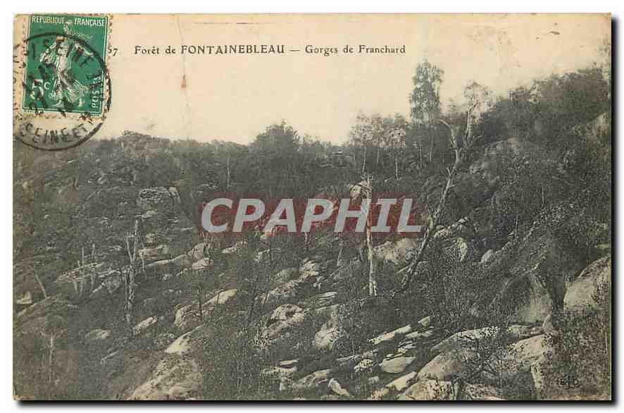 CPA Foret de Fontainebleau Gorges de Franchard 