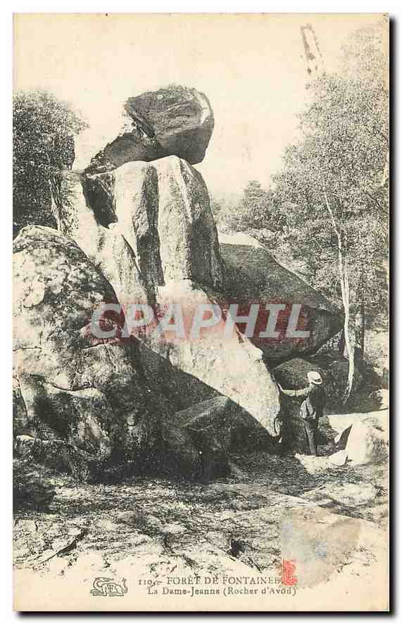La Dame-Jeanne (Rocher d'Avon) — Forêt de Fontainebleau — éditeur : La Dame-Jeanne, n° 1196