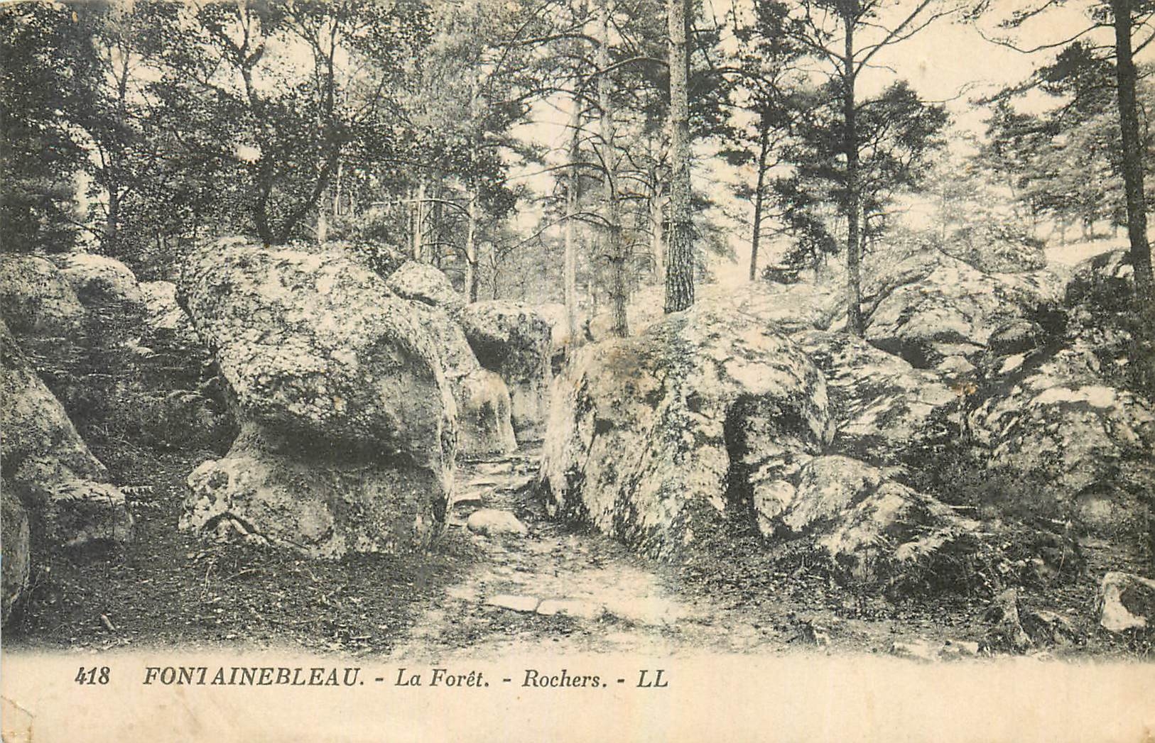 Fontainebleau - La Forêt - Rochers — LL, n°418