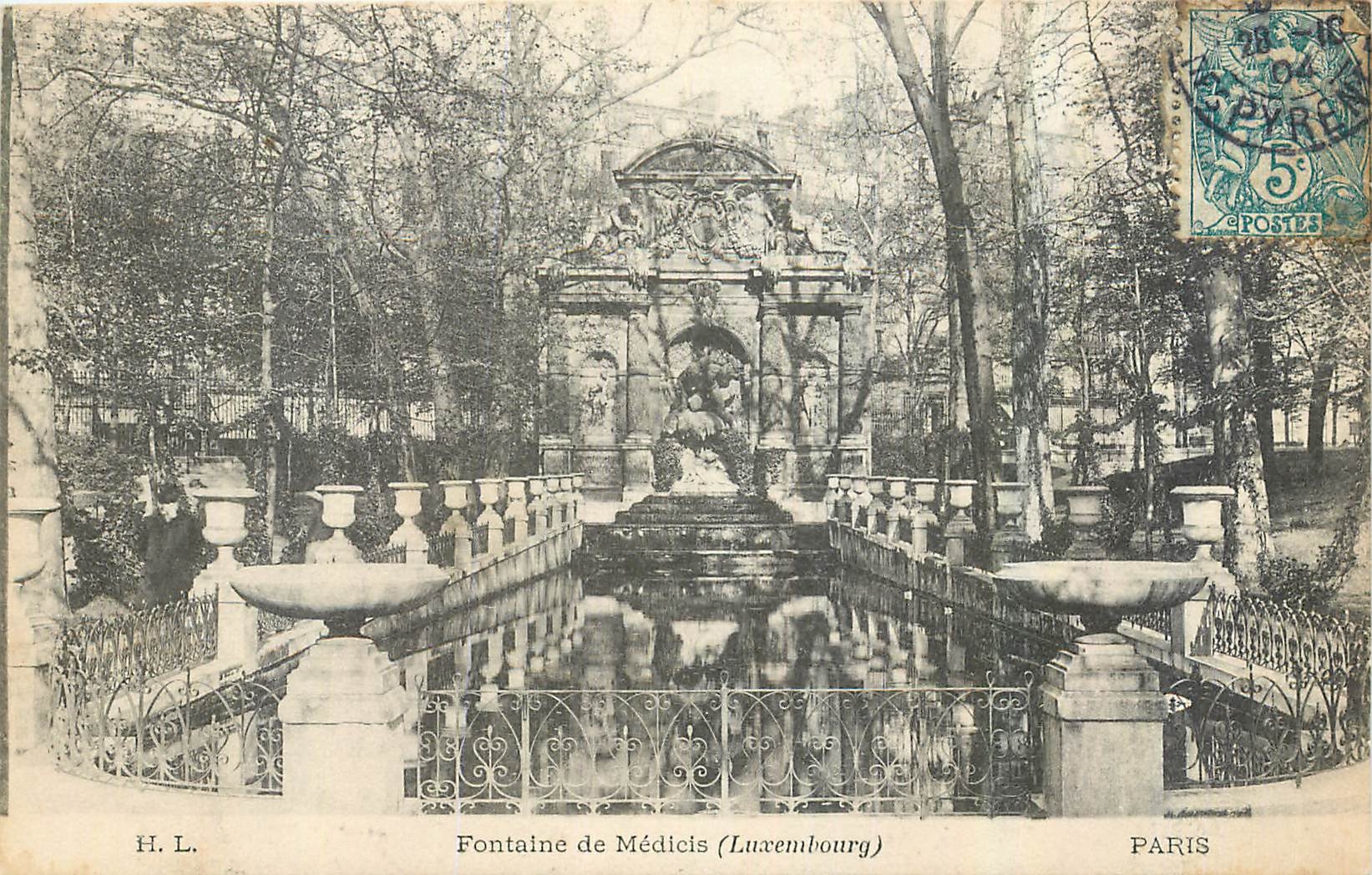 CPA Paris Fontaine de Medicis Luxembourg 