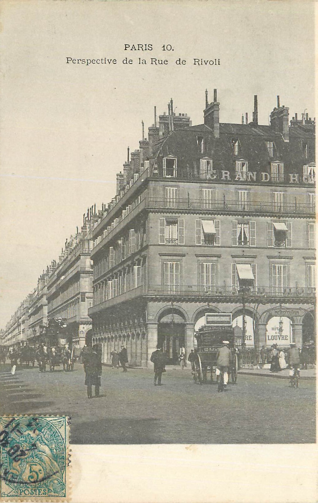 CPA Paris Perspective de la Rue de Rivoli 