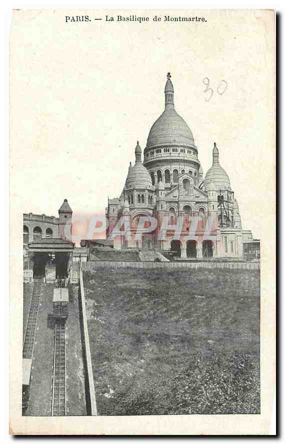 CPA Paris La Basilique de Montmartre 