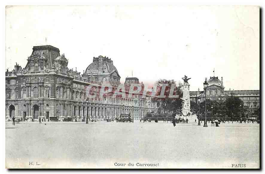 CPA Paris Cour du Carrousel 