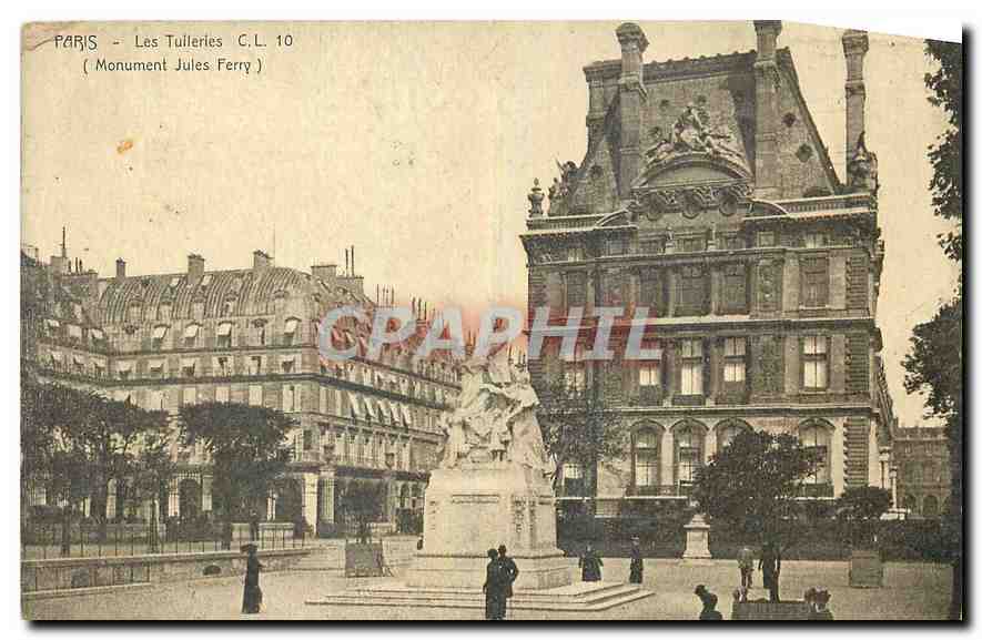 CPA Paris Les Tuileries Monument Julies Ferry 
