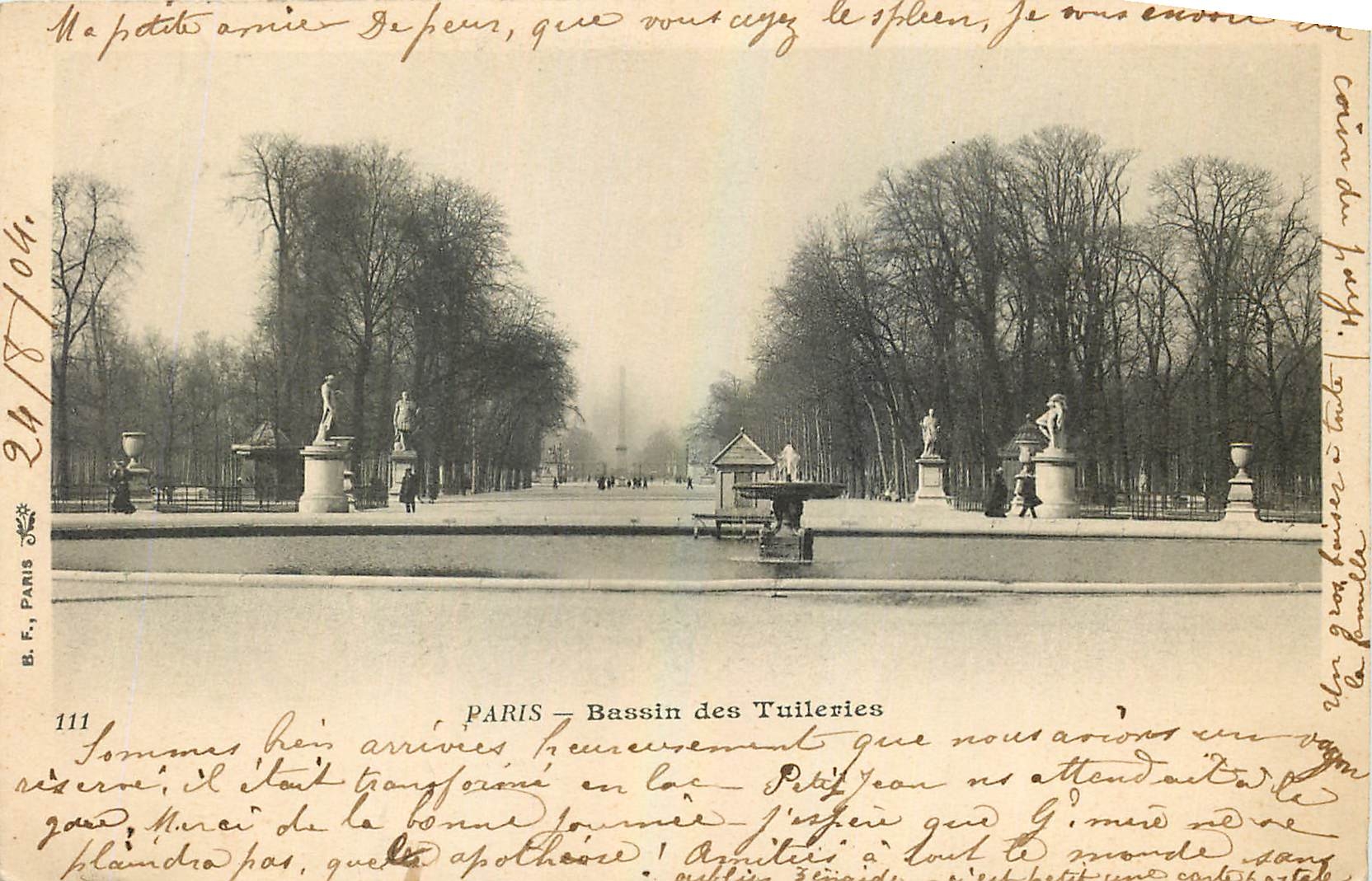 CPA Paris Bassin des Tuileries 