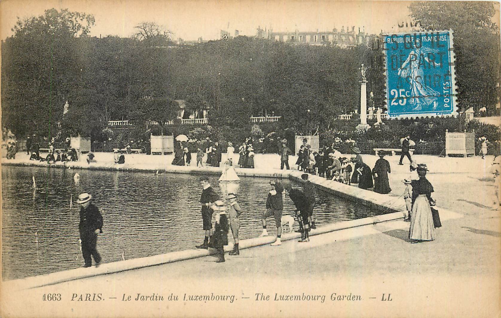 CPA Paris Le Jardin du Luxembourg 