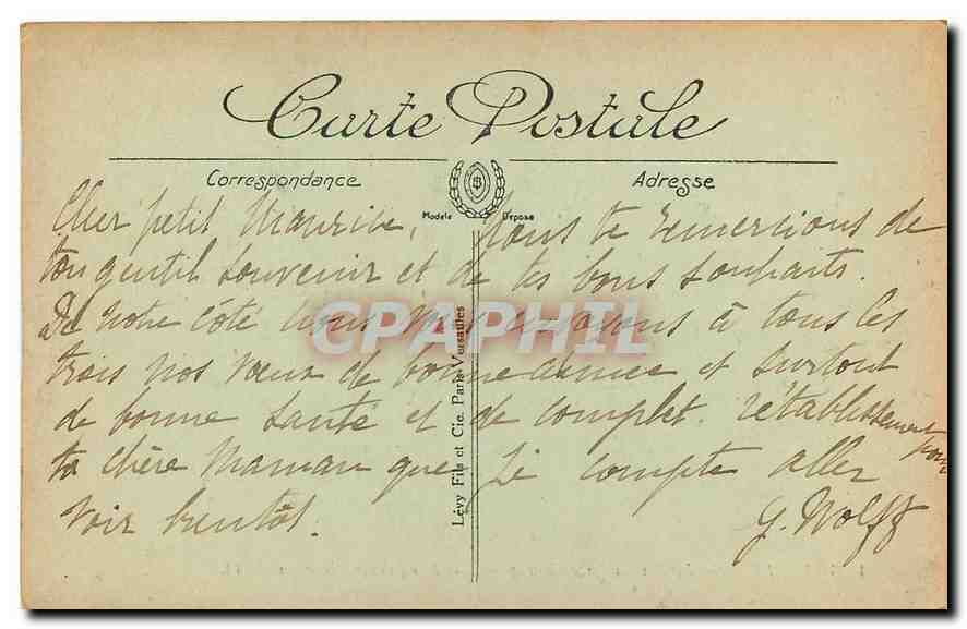 CPA Paris Le Jardin du Luxembourg  — Rückseite