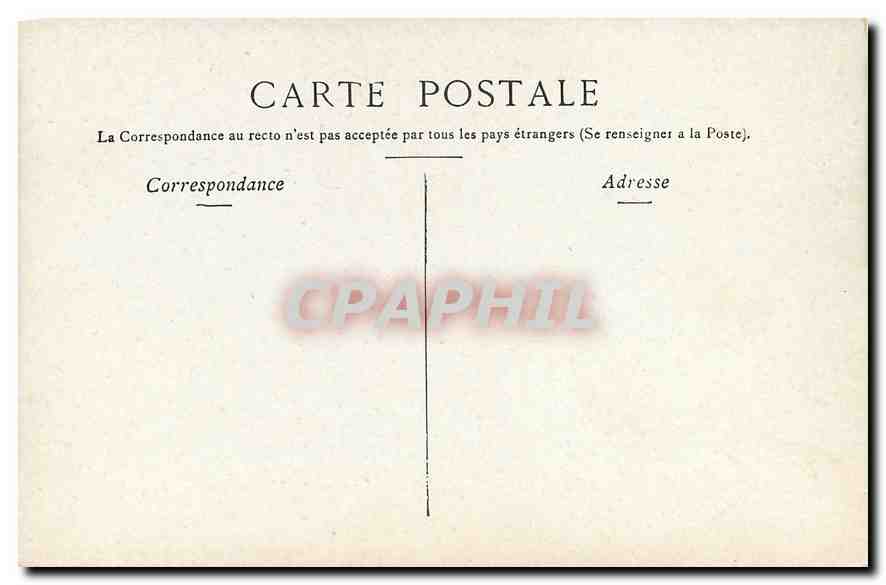 CPA Paris Chambre des Deputes  — Verso