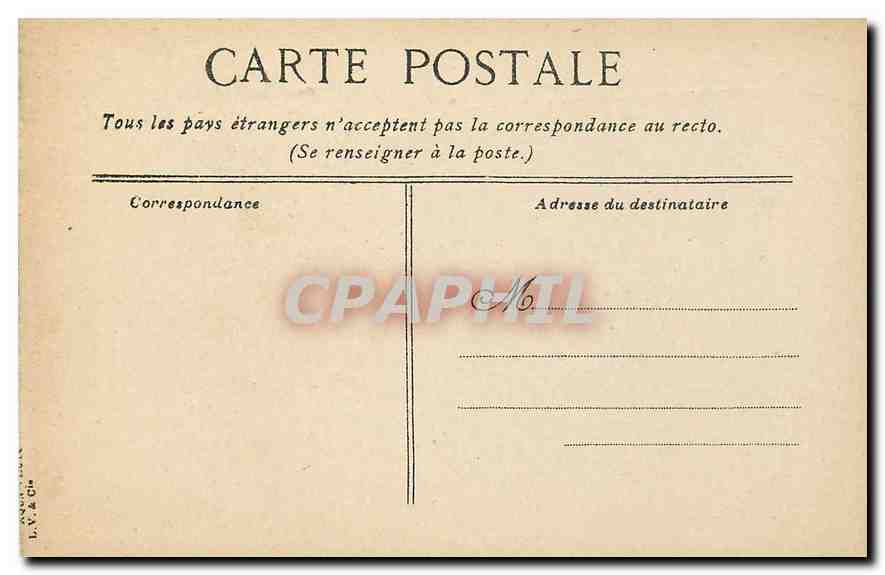 CPA Paris Lycee Janson de Sailly Cour d'Honneur  — Rückseite